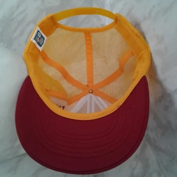 Washington Redskins AJD krystal NFL Vintage 80's Mesh Trucker Snapback Cap Hat - Picture 4 of 5
